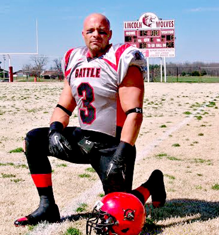 Courtesy photo NWA Battle player, Jason Campbell, is All-time interception leader in minor league football.