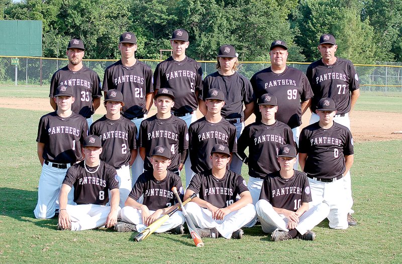 Graham Thomas/Herald-Leader The Siloam Springs Panthers 15-and-under baseball team will be the host team for this weekend&#8217;s Babe Ruth Southwest Region Tournament at James Butts Baseball Park. The Panthers host Long Beach (Miss.) at 8:30 p.m. on Friday. Pictured are team members: Front from left, Cole Reed, Austin Price, Daniel Kent, Eli Hawbaker; middle, Harrison Kretzer, Matthew McSpadden, Dodge Pruitt, Chandler Cook, Zac Bolstad, Kaleb Francis; back, manager Marc Hawbaker, Logan Hamilton, Josh Hunt, Chance Junkermann, assistant coach Danny Bolstad and assistant coach Mike Hunt. Not pictured is Dawson Armstrong.