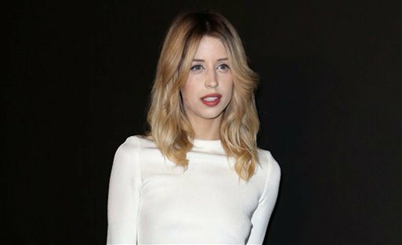 In this Tuesday, Feb. 25, 2014, file photo, Peaches Geldof arrives to attend the ETAM's ready to wear fall/winter 2014-2015 fashion collection presented in Paris. 
