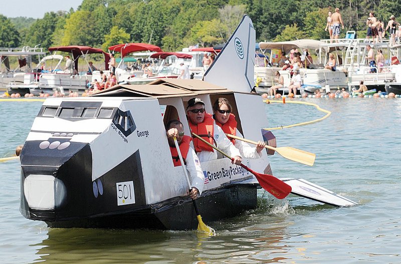 Cardboard boats to set sail Saturday in races at Greers Ferry The