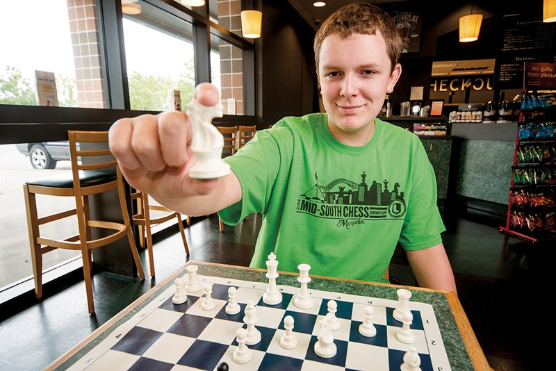 Michael Kidd, 14, is a ninth-grade chess player from Searcy who is representing Arkansas in the Dewain Barber Tournament of K-8 Champions in Orlando, Fla. Michael’s favorite chess piece is the knight.