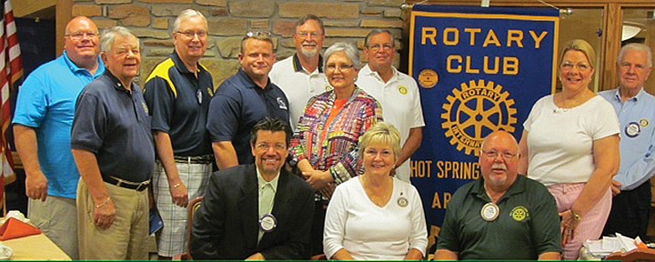 Submitted photo NEW BOARD: Members of the 2014-15 Hot Springs Village Rotary Club Board of Directors are front, from left, Jeff Hollansworth, Lee Ann Branch and Paul Bridges, and back, from left, Bruce Huddleston, Ross Johnson, Fred Kalsbeek, Matt Engebretson, Gary Jacobs, Kathy Lewis, Steve Wright, Linda Johnson and Grover Scarborough.