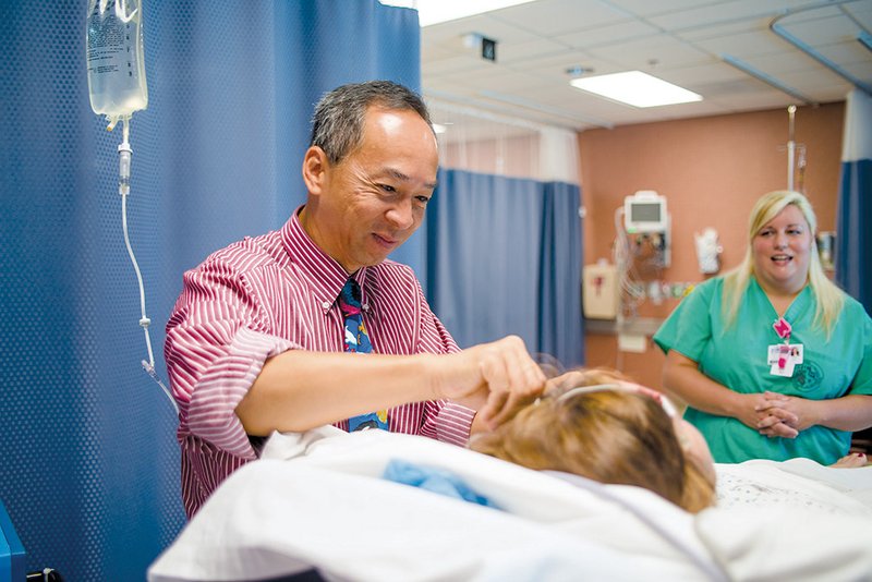 Dr. Duong Nguyen prepares a patient for an electroconvulsive therapy, or ECT, treatment at Saline Memorial Hospital in Benton as registered nurse Mary Burks assists. For some people dealing with behavioral-health issues like thoughts of suicide, ECT treatments can reset the brain and diminish those thoughts.