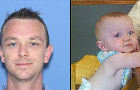Authorities have located and recovered the bodies of Brian Floyd, 33, (left) and Harper Floyd, 10 months (right), who were reported missing Friday, July 25, 2014, in the Ouachita Mountains near Blue Mountain Lake in Yell County.