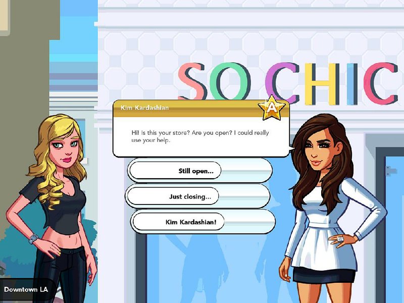 Screengrab from the game "Kim Kardashian Hollywood."