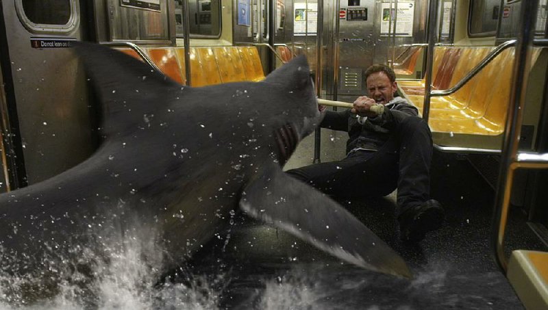 SHARKNADO 2: THE SECOND ONE -- Pictured: Ian Ziering as Fin Shepard -- (Photo by: Syfy)