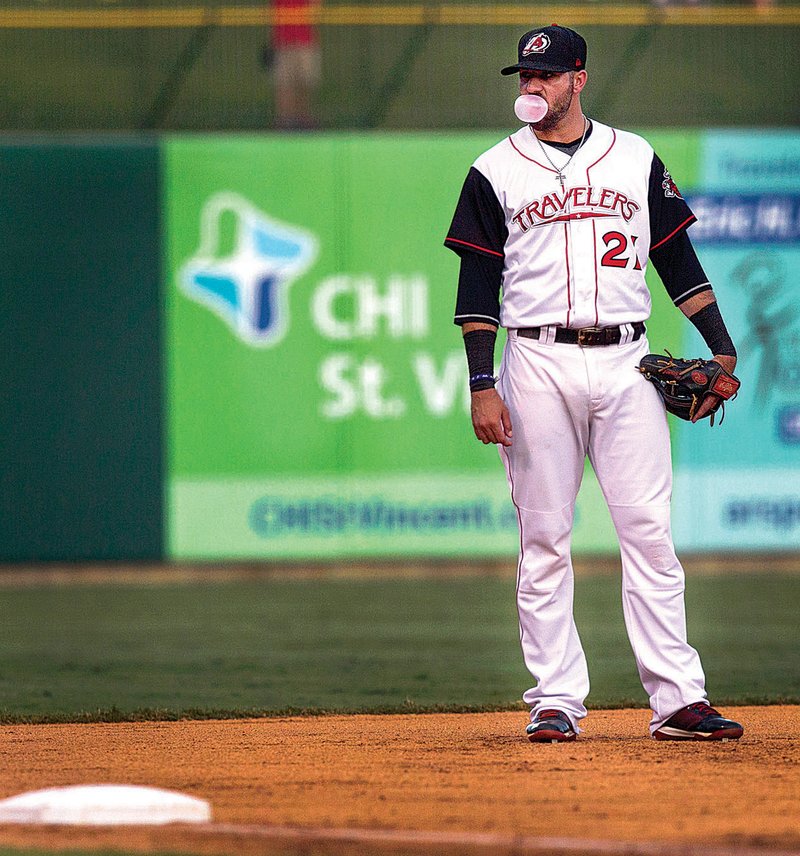 Arkansas third baseman Kaleb Cowart, in his second season with the Travelers and struggling at the plate, has abandoned switch-hitting and has become a full-time left-handed hitter.