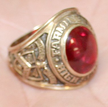 Farmington High School 1967 class ring found after being lost 46 years.