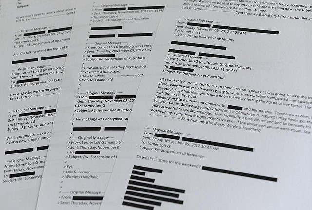 The emails released Wednesday are further proof Lois Lerner targeted conservatives while at the IRS, House Ways and Means Committee Chairman Rep. Dave Camp said.