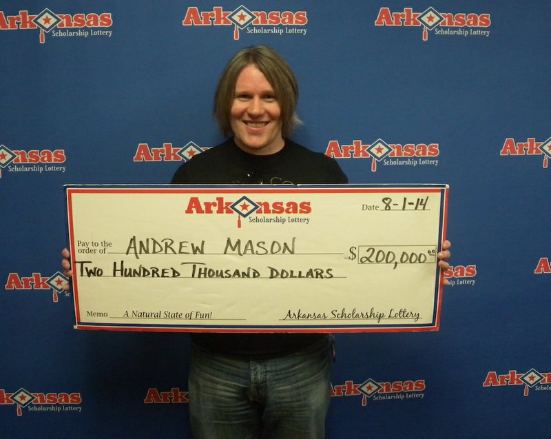 Andrew Mason won $200,000 in the Arkansas Scholarship Lottery.