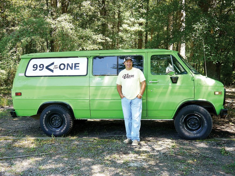 Seth Simmons of Searcy uses his van, dubbed the Mission Machine, to distribute supplies to the county's homeless.