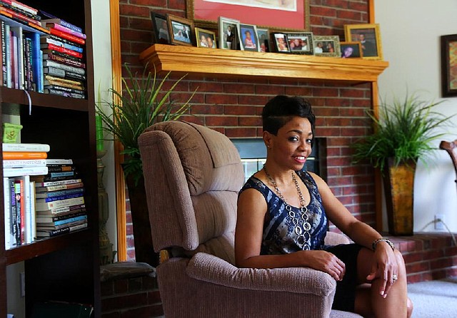 6/17/14
Arkansas Democrat-Gazette/STEPHEN B. THORNTON
Sericia Cole in his favorite place at her Sherwood home.