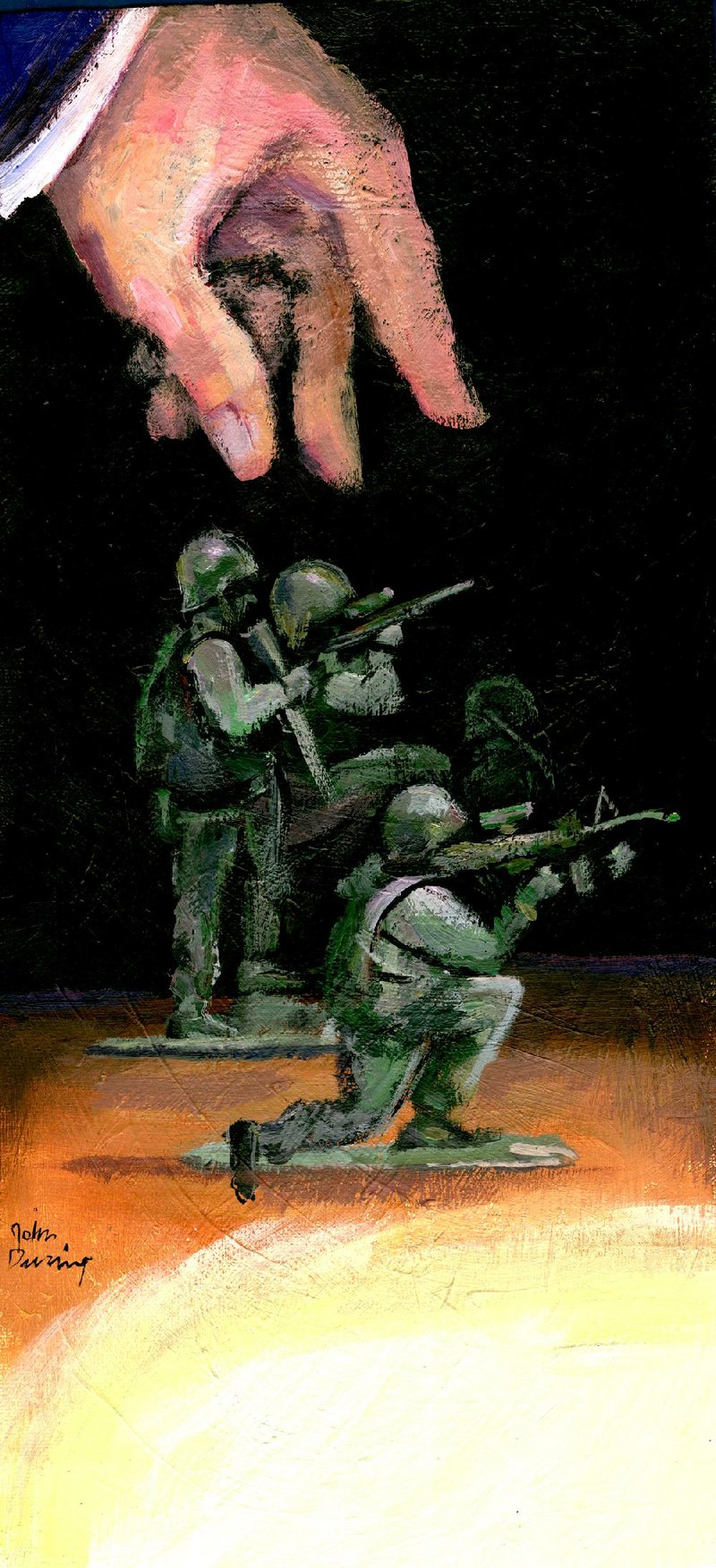 Arkansas Democrat-Gazette Army illustration. 