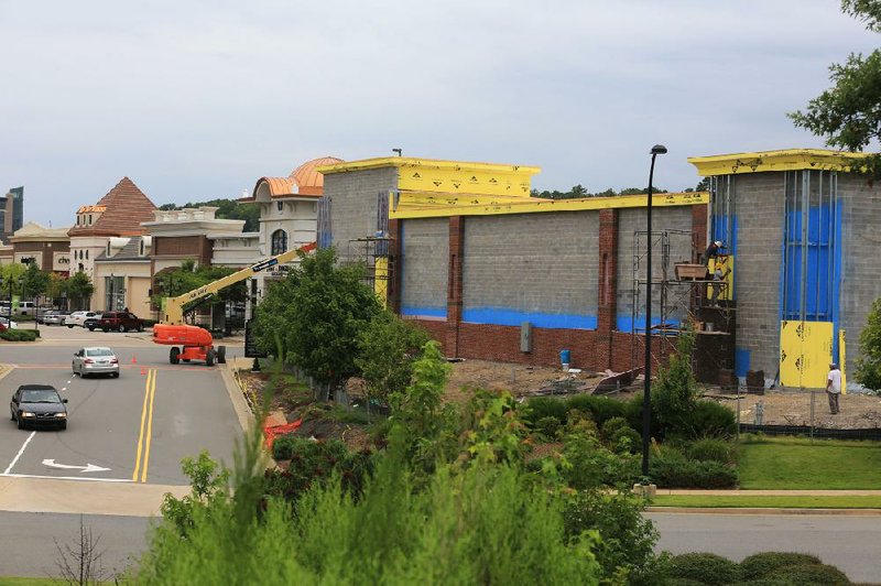 A HomeGoods store is under construction on one of the outparcels at the Promenade at Chenal in west Little Rock .