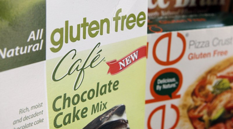  In this Aug. 2, 2013, file photo, a variety of foods labeled Gluten Free are displayed in Frederick, Md., Friday, Aug. 2, 2013. Starting this week, "gluten free" labels on packaged foods have real meaning. Until now, the term "gluten free" had not been regulated, and manufacturers made their own decisions about what it means. 