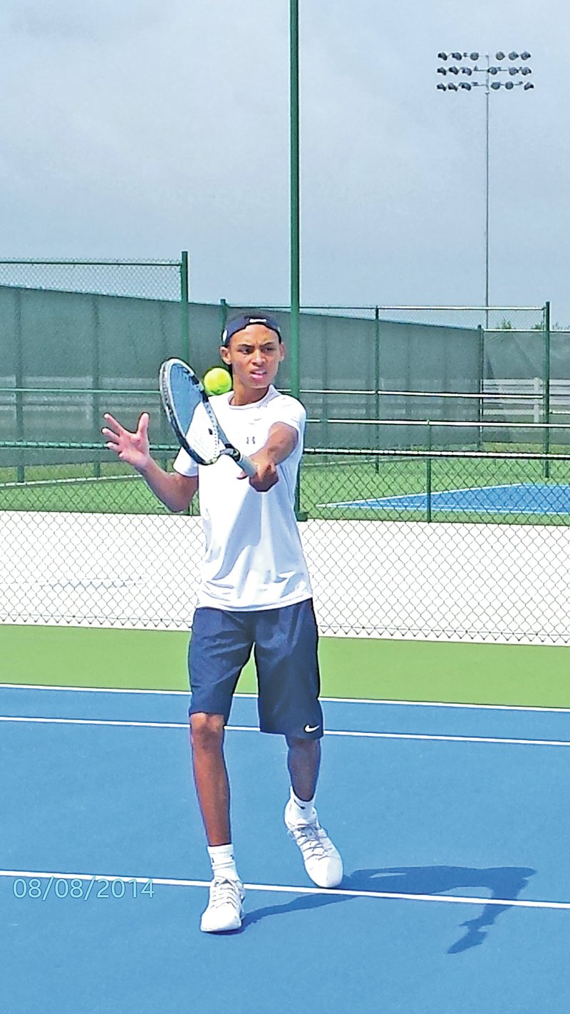 PHOTO SUBMITTED Josh Benford is the top tennis player for Springdale Har-Ber. He is also on the school&#8217;s golf and basketball teams.