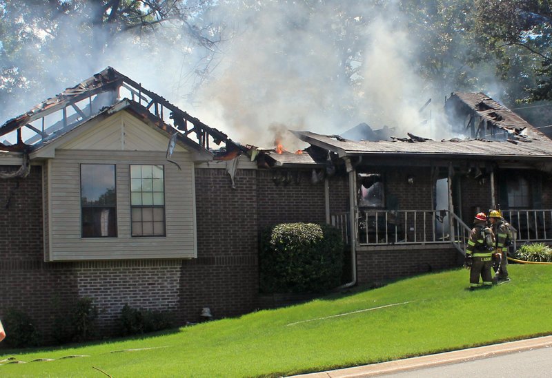 Crews responded Tuesday to a fire at a home on Kierre Loop in North Little Rock.