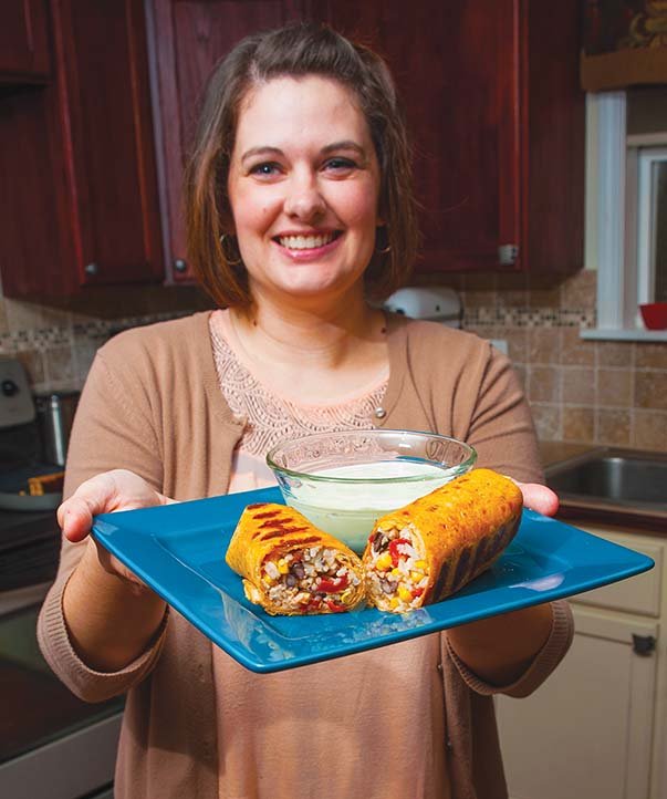 Tiffany Aaron of Quitman won first place in the 2014 Rice Expo Contest with her entry, Grilled Rice and Black Bean Burritos With Creamy Cilantro Dipping Sauce. She won $200, a rice cooker and a basket of Arkansas rice products.