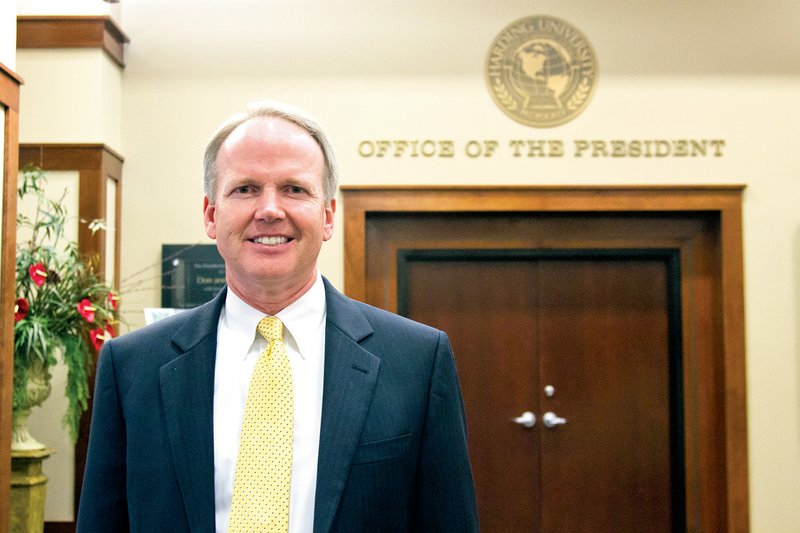 Harding President Bruce McLarty said he is excited about starting his second school year as president.