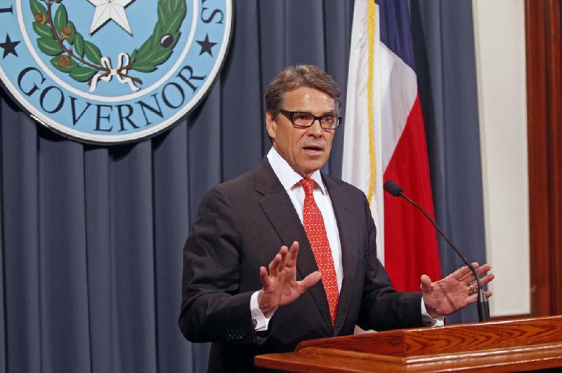 Texas Gov. Rick Perry, indicted Friday on two charges, says Saturday in Austin that the indictment “amounts to nothing more than abuse of power and I cannot and will not allow that to happen.”