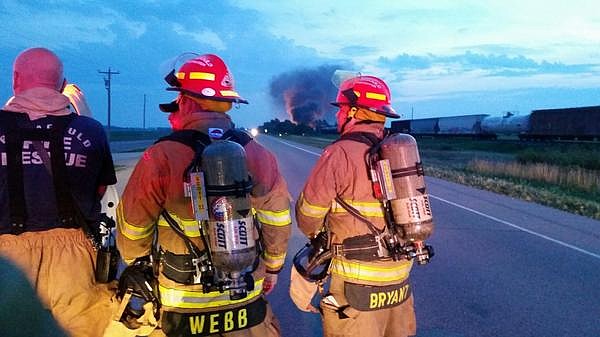 Union Pacific train collision. 