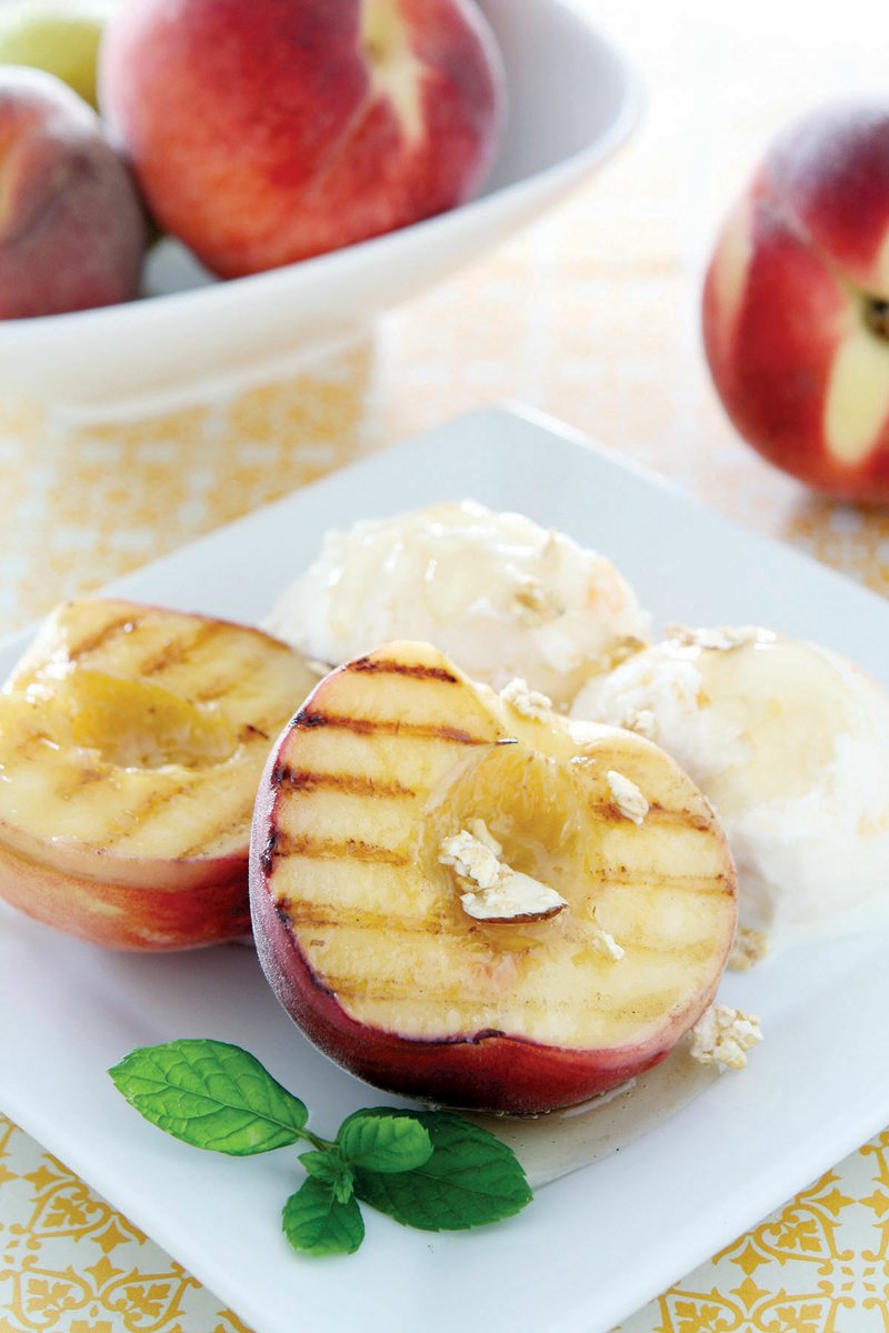 Juicy stone fruit such as peaches, apricots, nectarines and plums are ideal for grilling.