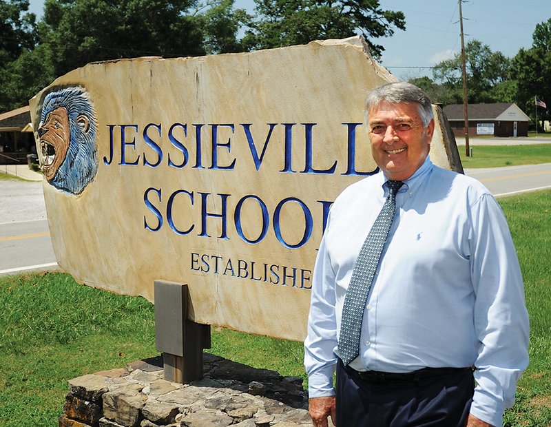 The Sentinel-Record/Mara Kuhn INTERIM SUPERINTENDENT: Ron Looper was named interim superintendent for the Jessieville School District during a special called school board meeting on Monday.