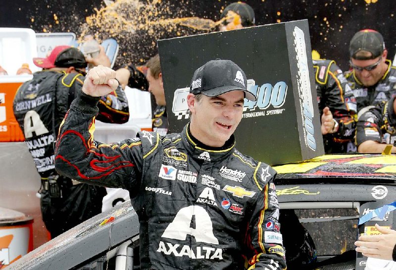 NASCAR Sprint Cup leader Jeff Gordon is coming off a victory Sunday in the Pure Michigan 400 at Michigan International Speedway.