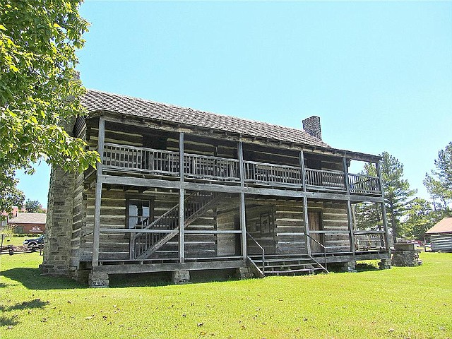 The Wolf House in Norfork, probably built in 1829, is considered to be the oldest surviving log building and oldest public structure in Arkansas.