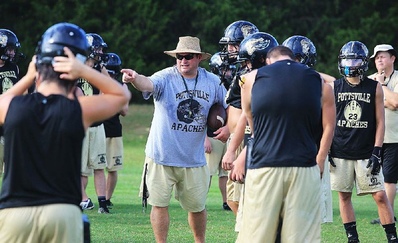 Pottsville Coach Bryan Rust must find a way to replace graduated quarterback Michael Perry, a four-year starter who accounted for more than 10,000 yards during his career.