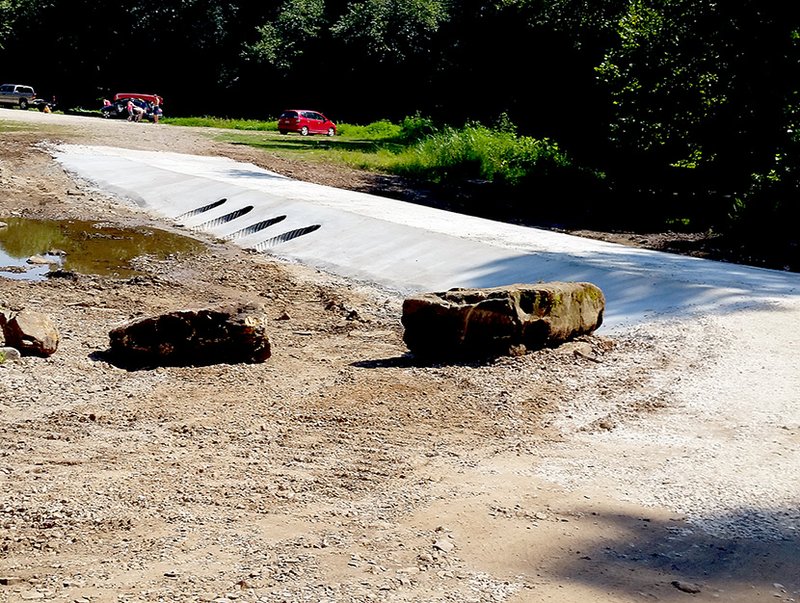 Photo Courtesy Al Videtto The low water bridge at Lincoln Lake is almost completed. A $26,000 grant to build the bridge was provided by the Northwest Economic Development District&#8217;s General Improvement Grant fund.