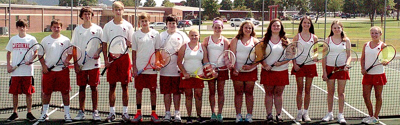 MARK HUMPHREY ENTERPRISE-LEADER The Farmington tennis team will be among the school&#8217;s first athletic programs to compete at the 5A level.