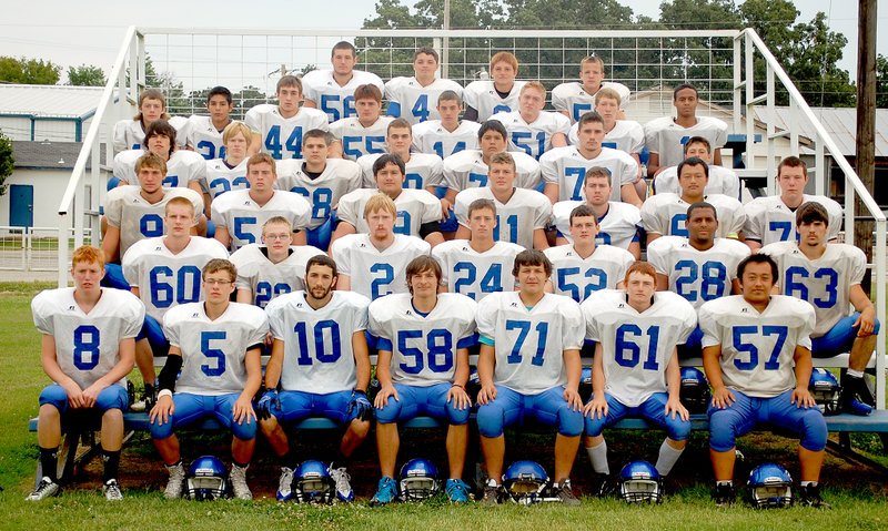 Graham Thomas/Herald-Leader The Colcord Hornets went 7-4 in 2013, losing in the first round of the Oklahoma Class 2A playoffs. The Hornets open the 2014 season Sept. 5 at Afton, Okla.