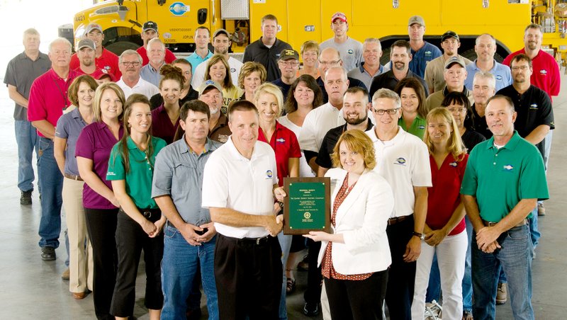 Submitted Photo Employees of Empire District Electric achieved 2,000,000 hours worked without a lost-time injury. In recognition of the milestone, Empire&#8217;s team safety leaders (pictured) were presented with the Regional Safety Award by the Safety Council of the Ozarks on Aug. 19.