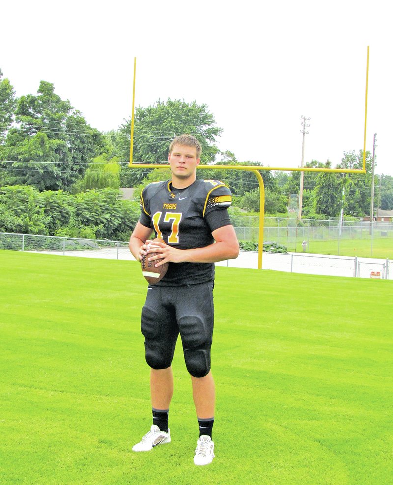 Staff Photo Rick Fires Dylan Soehner should be a frequent target in the passing game for the Tigers this season. The junior tight end already has scholarship offers from two Division I schools.