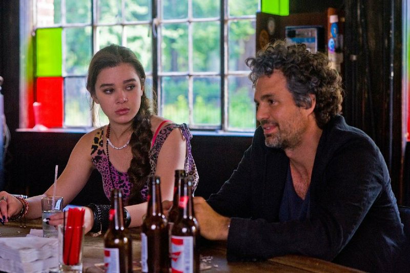 Violet (Hailee Steinfeld) is a disaffected teenager who connects with her music producer dad Dan (Mark Ruffalo) in Begin Again.