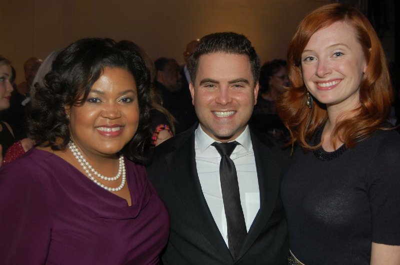 Colette Honorable with Warwick and Jessica Sabin at the 10th annual King-Kennedy Dinner hosted by the Arkansas Democratic Black Caucus March 1, 2014, at the Metroplex in Little Rock.