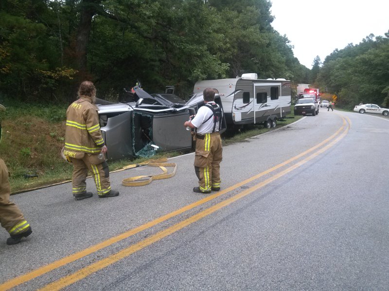 A wreck Friday on Arkansas 12.