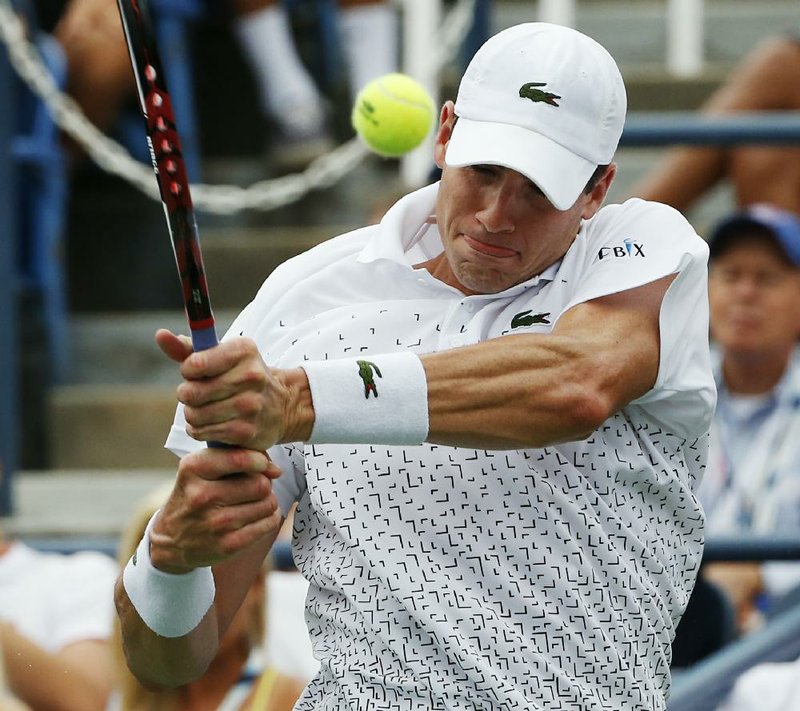 American John Isner (above) lost 7-6 (4), 4-6, 7-6 (2), 7-6 (4) to Germany’s Philipp Kohlschreiber on Saturday in the third round of the U.S. Open in New York. Isner was the last remaining American man in the bracket.