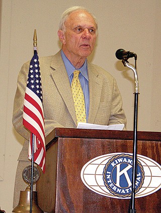 PAT HARRIS ENTERPRISE-LEADER Former Arkansas Governor David Pryor addressed the Lincoln Kiwanis Club last week. He spoke about changes in politics since he was a U.S. senator.