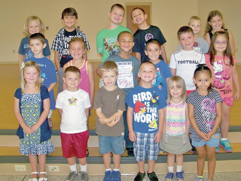 Submitted Photo The Shining Stars at Gentry Primary School for the week of Aug. 29 are: Kindergarten &#8212; Emma Evans, Dylan Eller, Rylan Beck, Colton Martin, Jamee Kirk and Rosa Corado; First Grade &#8212; Ian Wilkins, Aubrey Fox, PJ Curry, Hunter Wood, Aidan Eller and Natalie Penate; and Second Grade &#8212; Robert Odle, Dalton Richardson, Ethan Powell, Logan Ward, Devyn Lemke and Samuel Jameson.