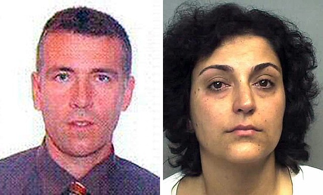 These are undated handout photos issued by England's Hampshire Police on Monday Sept. 1, 2014,  of Brett King and Naghemeh King, the parents of Ashya King, who have legal proceedings against them continuing in Spain after they took the five-year-old brain cancer patient out of hospital without doctors' consent.  