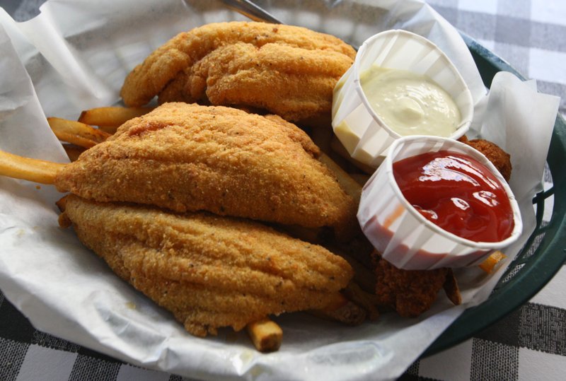 Catfish basket at the Flying Fish, 511 President Clinton Ave., Little Rock