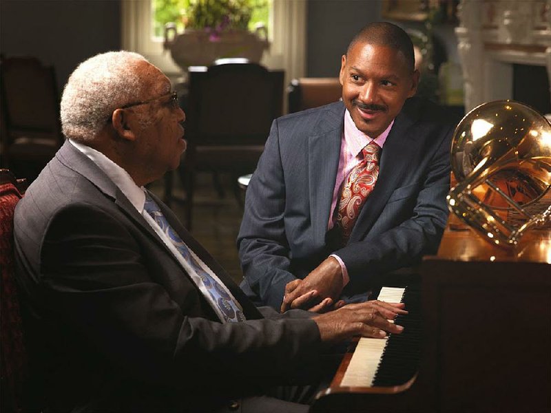 Jazz pianist Ellis Marsalis Jr. (left) and his trombonist son, Delfeayo Marsalis, will perform Saturday at The Auditorium in Eureka Springs and Sept. 14 at the Mosaic Templars Cultural Center in Little Rock.