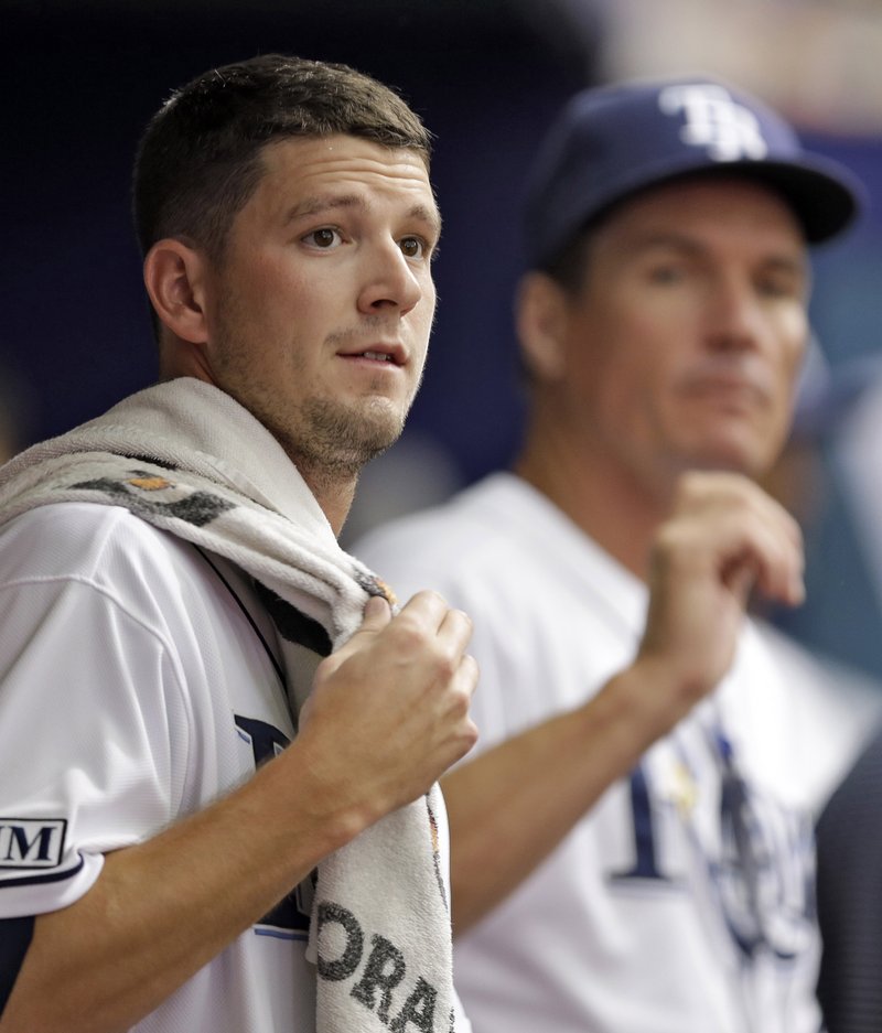 Tampa Bay Rays starting pitcher Drew Smyly (Little Rock Central, Arkansas Razorbacks) has pitched a career-high 147 innings this season, eclipsing the 99 1/3 he threw in 2012. Playing for two teams this season, Smyly is 9-10 with a 3.31 ERA and 125 strikeouts.