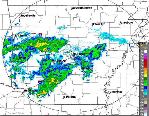 Forecasters expect thunderstorms to enter the southern part of the state Friday and continue until Saturday morning.