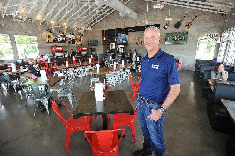 Greg Smart, chief marketing officer for Slim Chickens, talks about the Arkansas-based restaurant chain’s new location at 3562 W. Wedington Drive in Fayetteville.