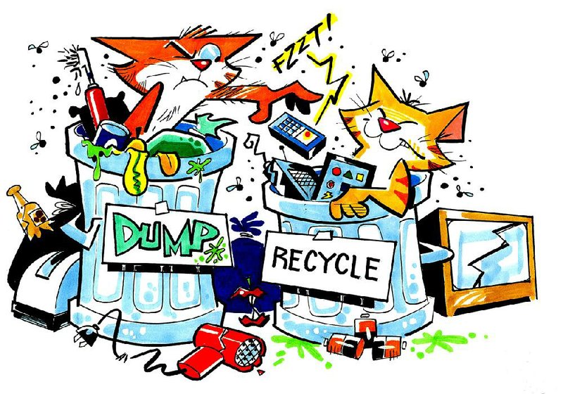 Arkansas Democrat-Gazette recycle illustration.