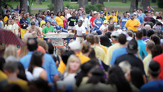 This year’s record enrollment made for a packed crowd at the annual bed 