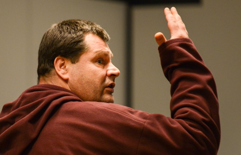 Convict Frank Van Den Bleeken appears in court in Brussels, Tuesday, Nov. 7, 2013. Van Den Bleeken convicted of murder and rape who has been imprisoned for almost three decades has been granted the right to die after doctors agreed his psychiatric condition was incurable, an official and a lawyer said Tuesday.